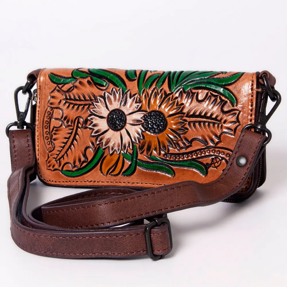 American Darling Cross Body Hand Tooled Full Grain Genuine Leather Western Women Bag Handbag Purse | Crossbody For Cute 1