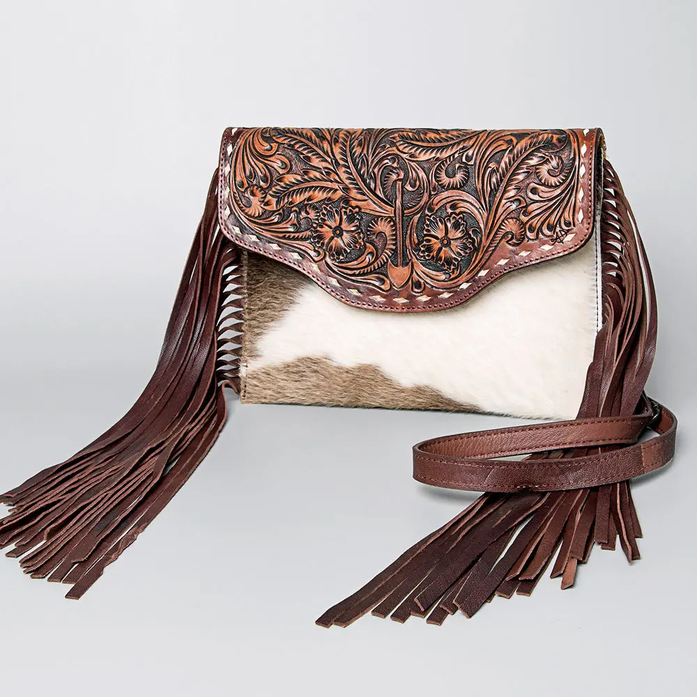 American Darling Envelope Hand Tooled Hair-On Genuine Leather Women Bag Western Handbag Purse | For Cute 1