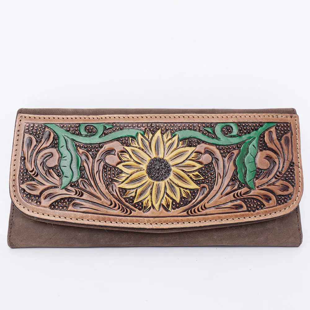 American Darling Wallet Hand Tooled Genuine Leather Western Women Bag | Handbag Purse Wristlet Travel Clutch 29