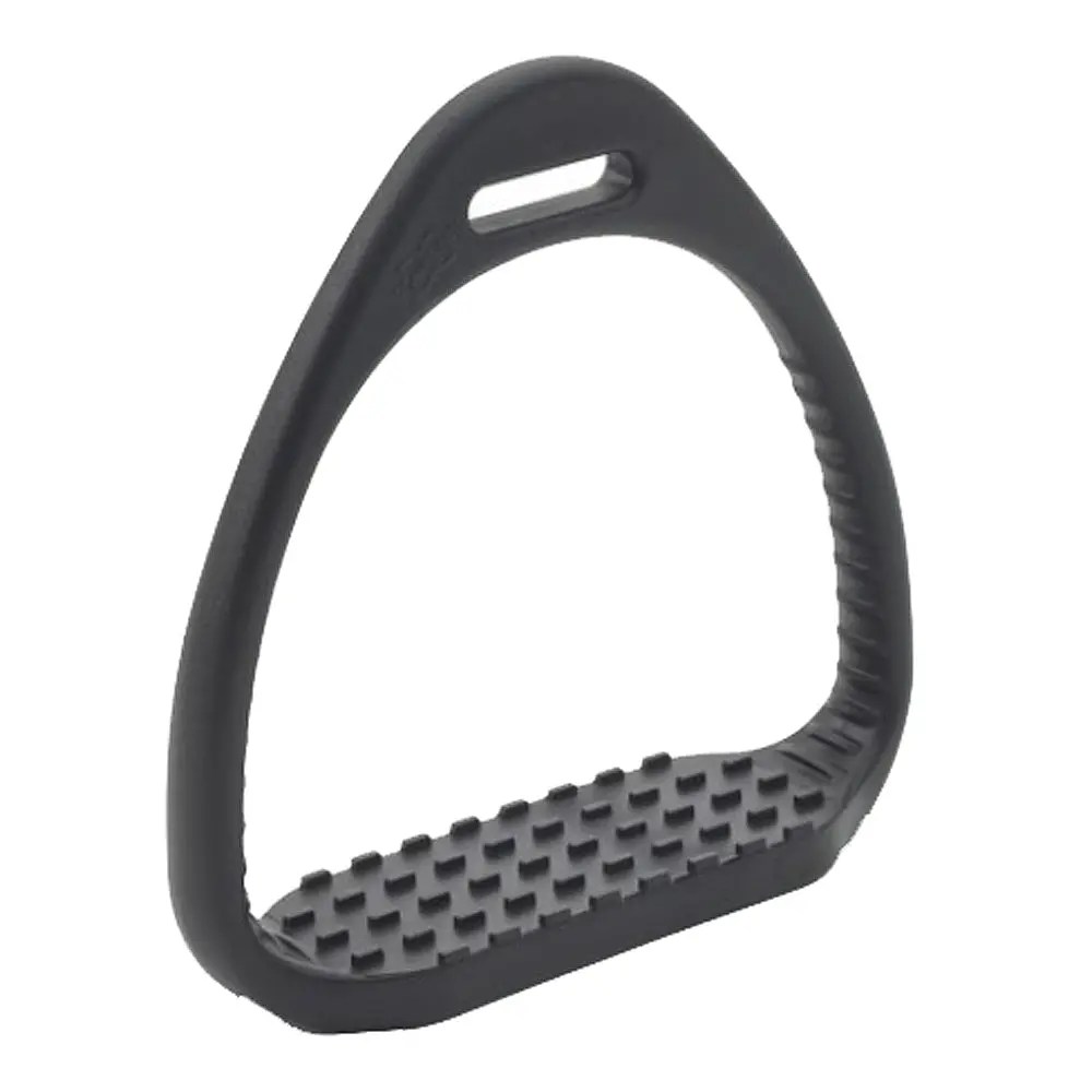 4 3/4 In Compositi Horse Stirrups Jockey Training Exercise Black 1