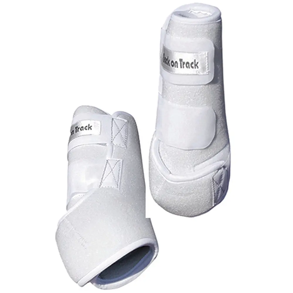 Small Back On Track Therapeutic Exercise Horse Hind Boots White 1