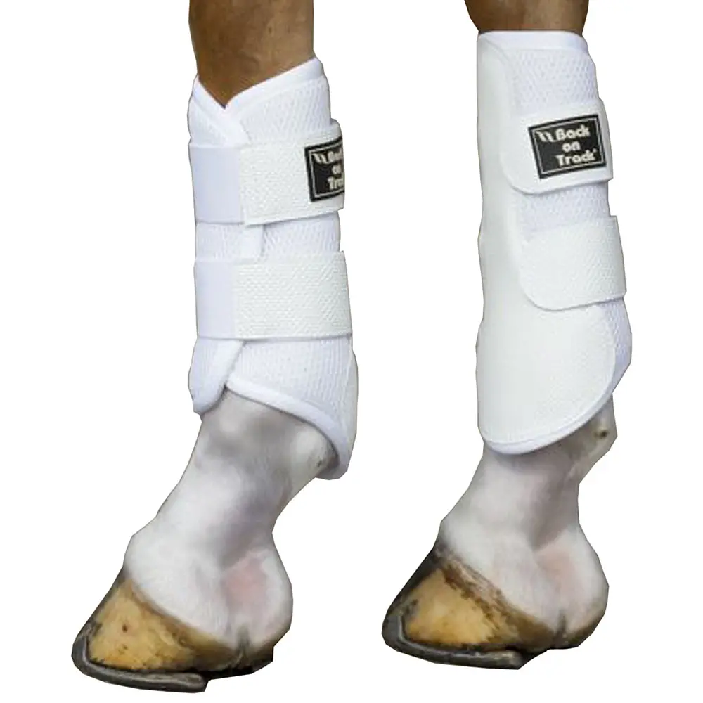 Back On Track Splint Brush Boots – Large Pair, White