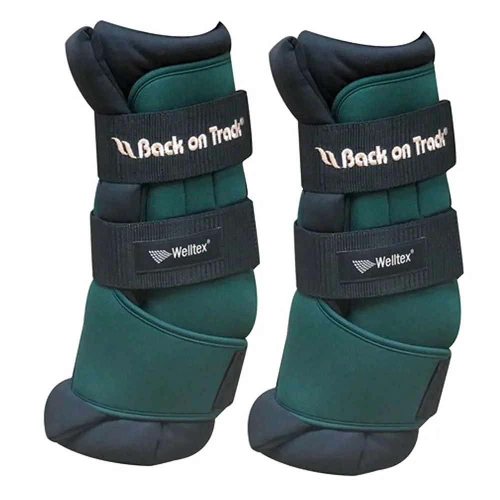 12 Inch Back On Track Royal Quick Horse Wraps Pair Hunter Green 1
