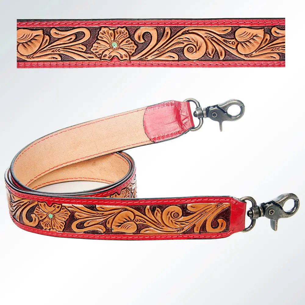 American Darling Hand Tooled Genuine Leather Crossbody Handle Strap For Bags Phone Keychain Wallet Purse Clutch Cellphone 1