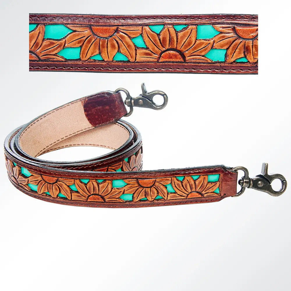 American Darling Hand Tooled Genuine Leather Crossbody Handle Strap For Bags Phone Keychain Wallet Purse Clutch Cellphone 1