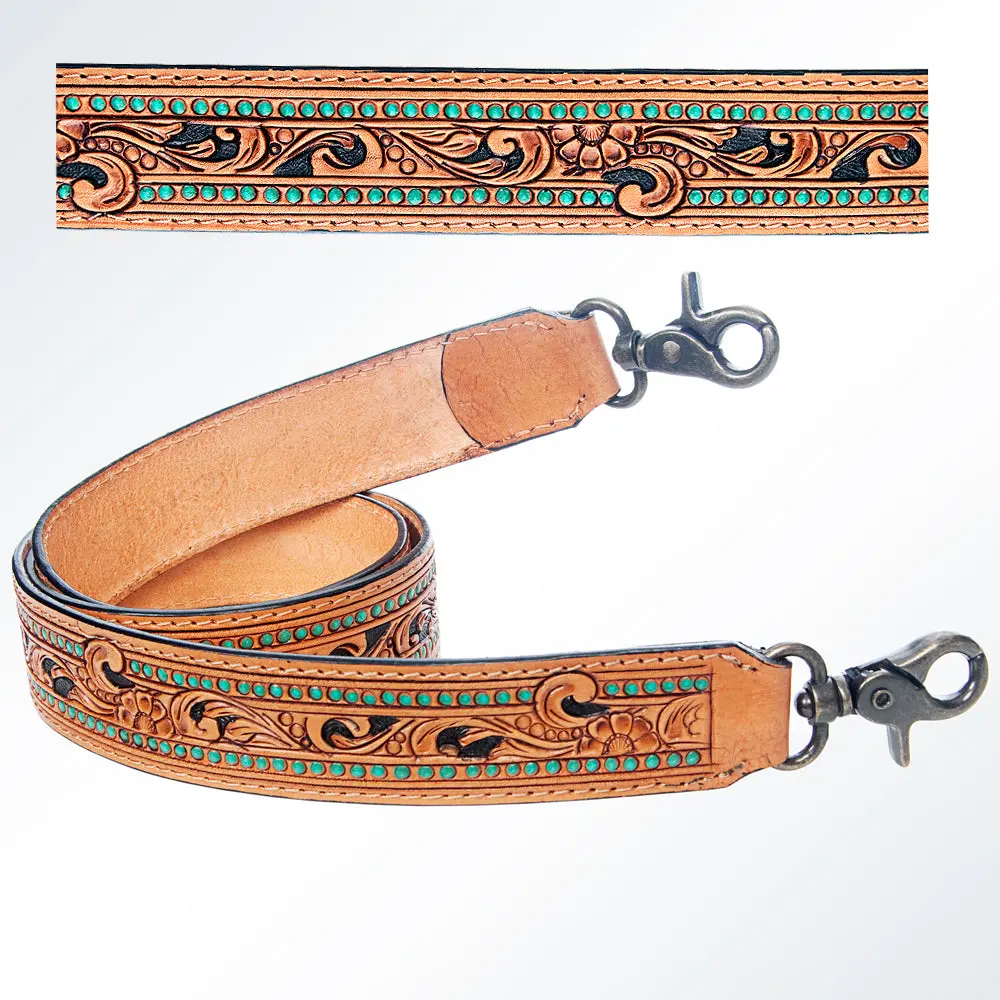 American Darling Hand Tooled Genuine Leather Crossbody Handle Strap For Bags Phone Keychain Wallet Purse Clutch Cellphone 1
