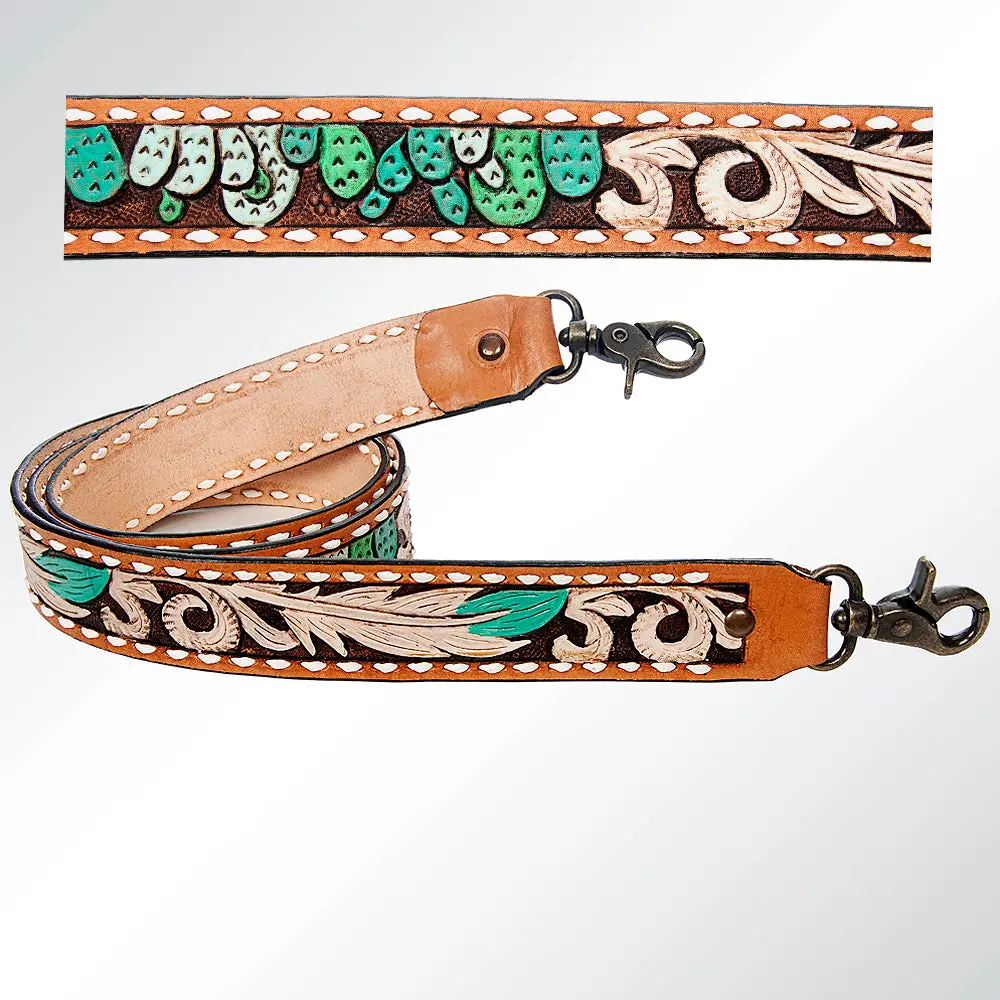 American Darling Hand Tooled Genuine Leather Crossbody Handle Strap For Bags Phone Keychain Wallet Purse Clutch Cellphone 1