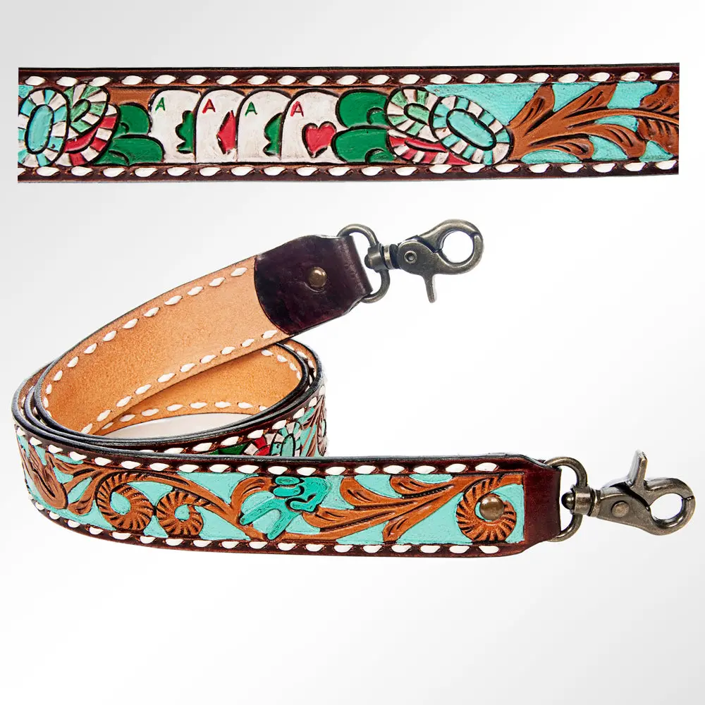 American Darling Hand Tooled Genuine Leather Crossbody Handle Strap For Bags Phone Keychain Wallet Purse Clutch Cellphone 1