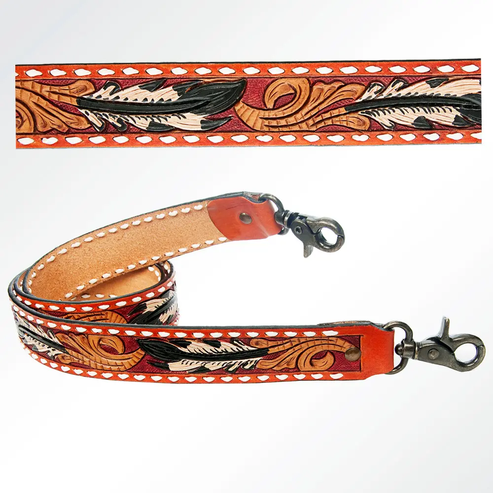 American Darling Hand Tooled Genuine Leather Crossbody Handle Strap For Bags Phone Keychain Wallet Purse Clutch Cellphone 1