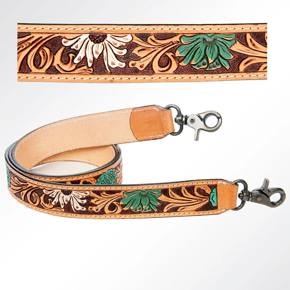 American Darling Hand Tooled Genuine Leather Crossbody Handle Strap For Bags Phone Keychain Wallet Purse Clutch Cellphone 1
