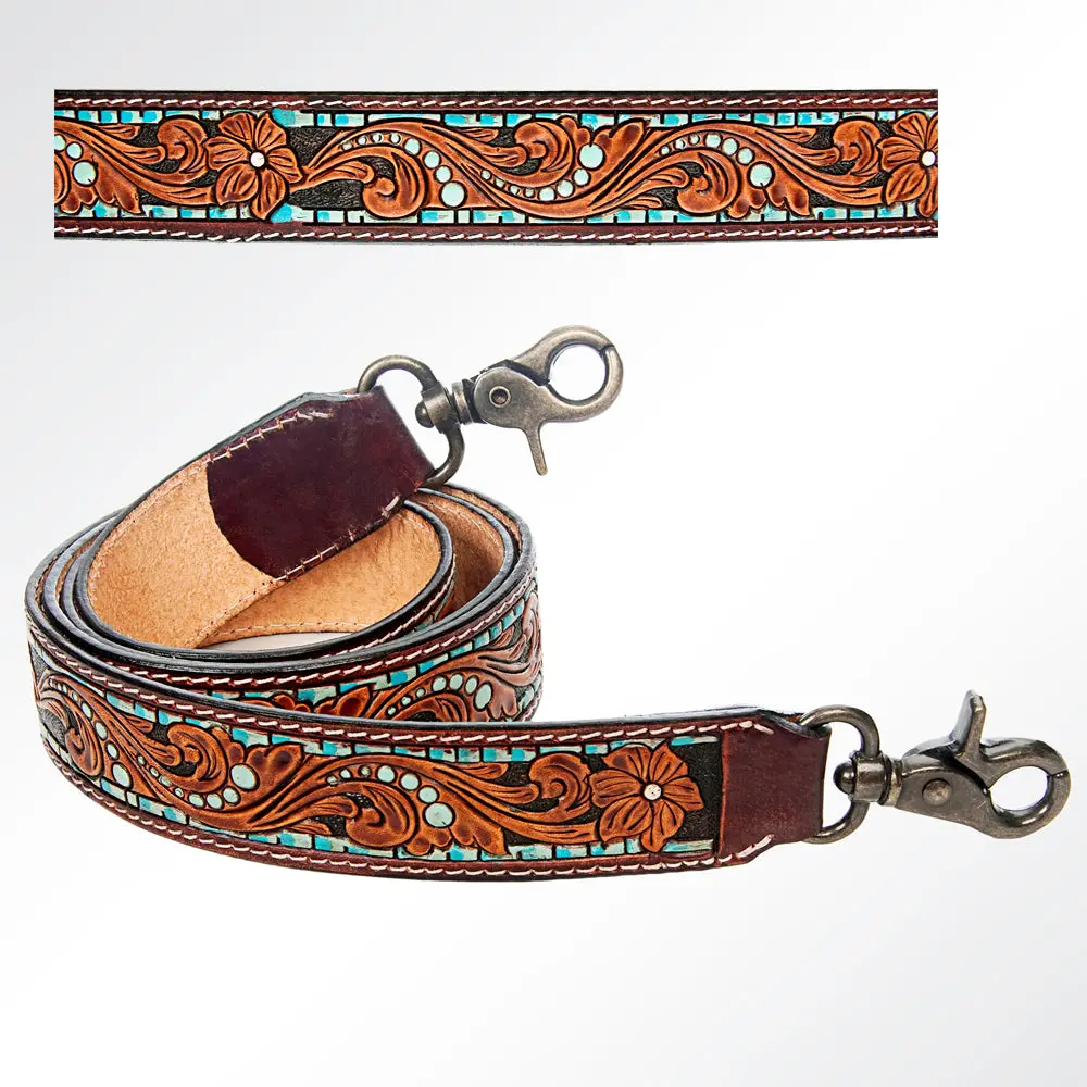 American Darling Hand Tooled Genuine Leather Crossbody Handle Strap For Bags Phone Keychain Wallet Purse Clutch Cellphone 1