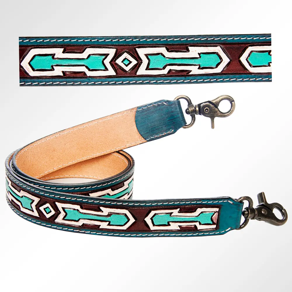 American Darling Hand Tooled Genuine Leather Crossbody Handle Strap For Bags Phone Keychain Wallet Purse Clutch Cellphone 1