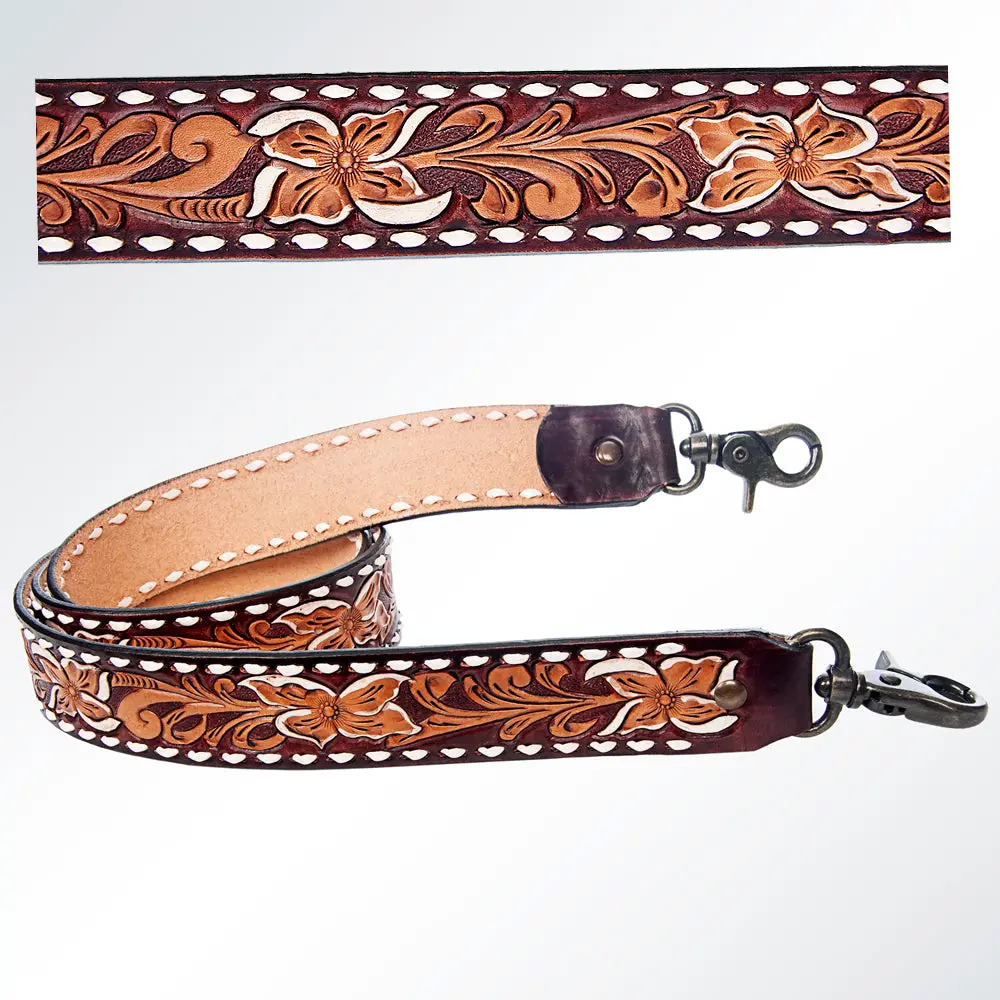 American Darling Hand Tooled Genuine Leather Crossbody Handle Strap For Bags Phone Keychain Wallet Purse Clutch Cellphone 1