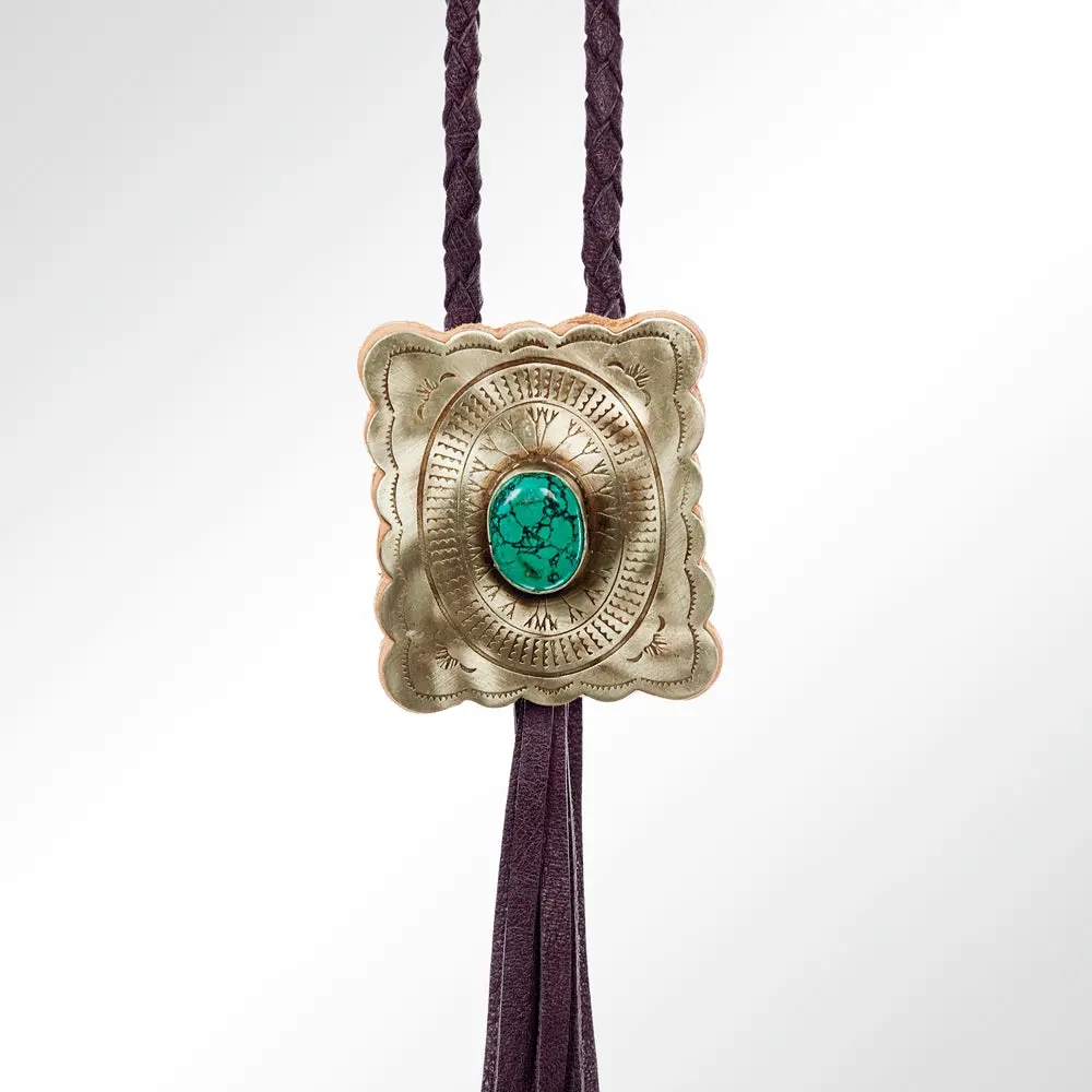 American Darling Braided Genuine Leather Jewelry Necklace With Concho Handmade Necklaces Timeless Piece For A Style 1