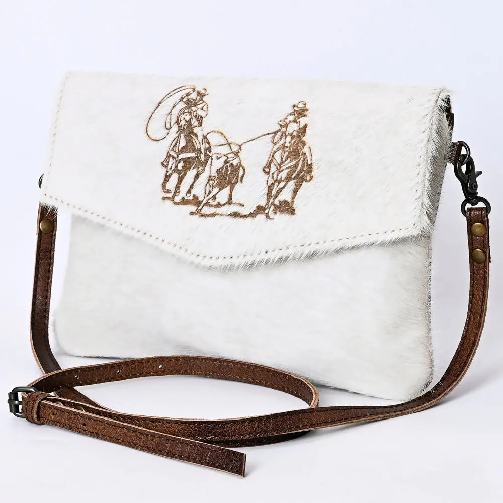 American Darling Women's Envelope Bag Western Hair On Genuine Leather Handbag And Ladies Purse 1
