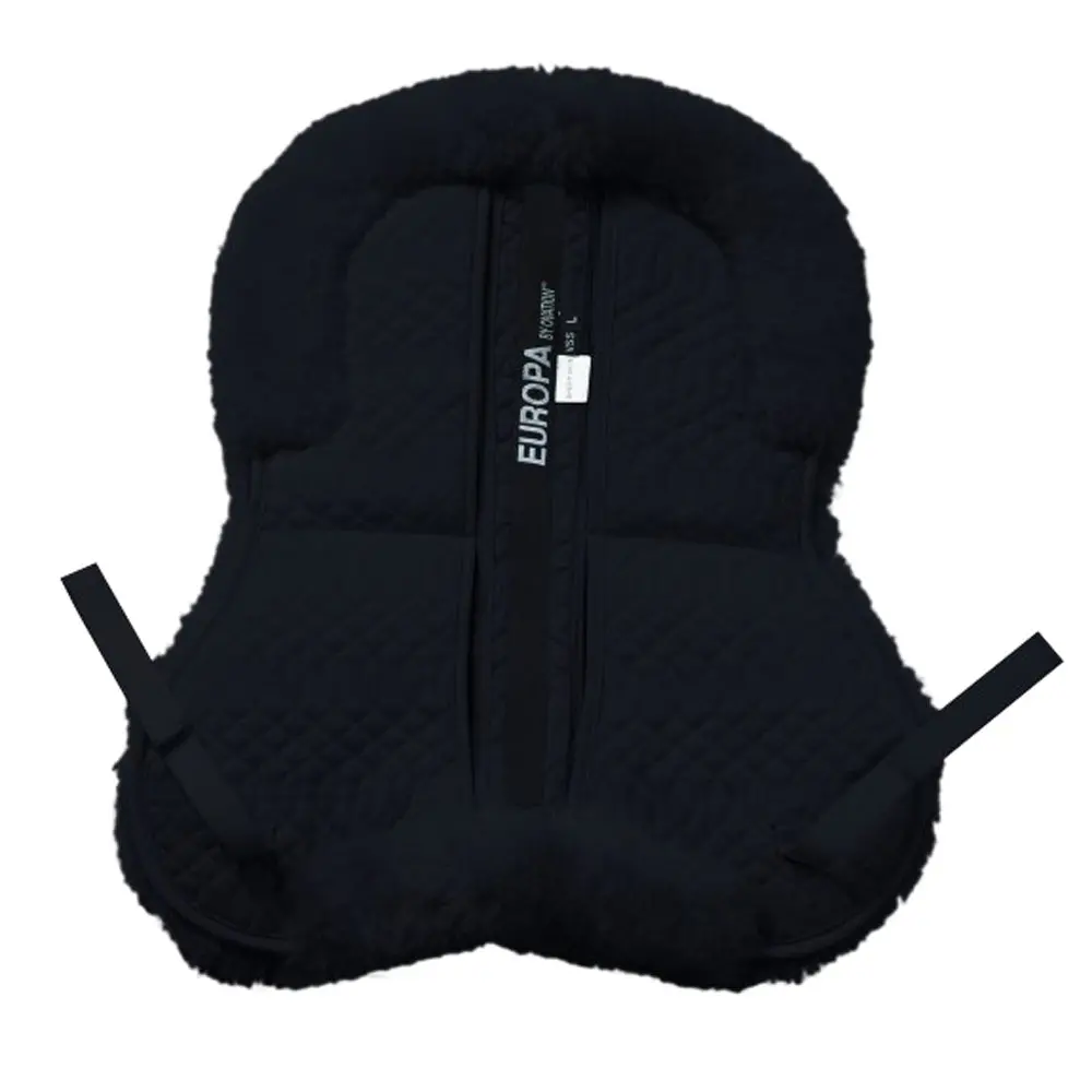 Large Ovation Europa Sheepskin 4-Shim Half Pad Black 1