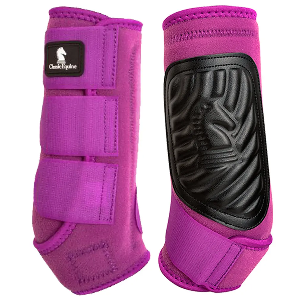Classic Equine Horse Hind Sports Boots Fit Plum 1
