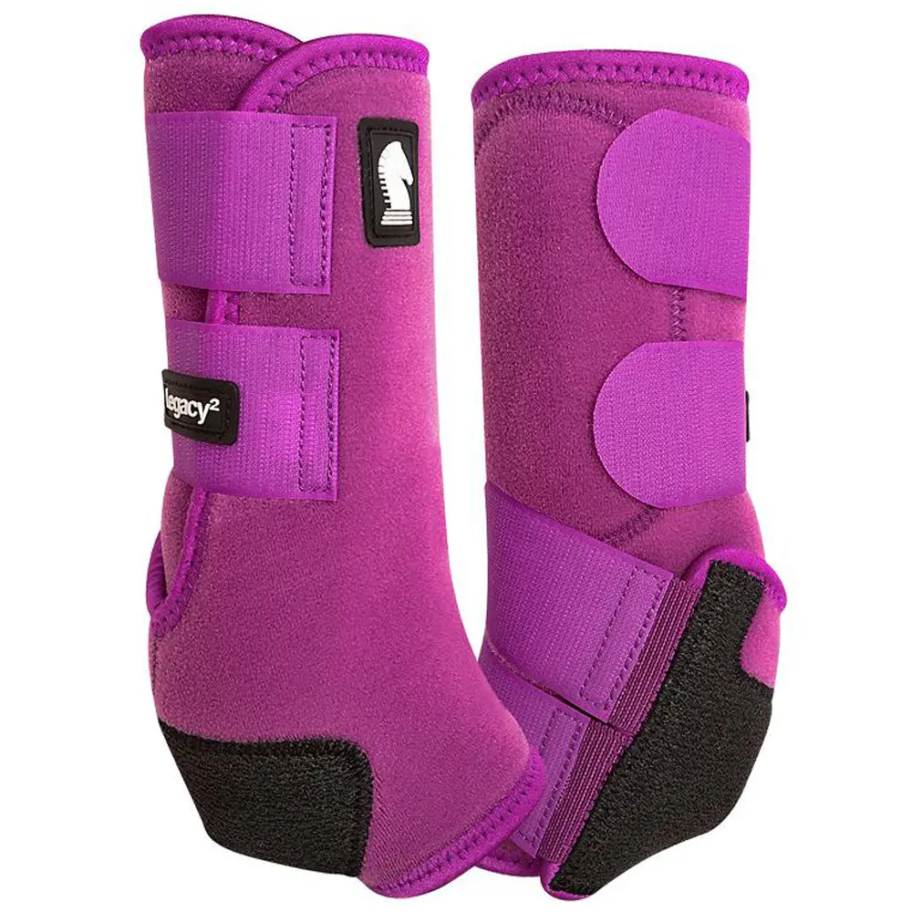Classic Equine Horse Hind Boots Legacy System Plum 2