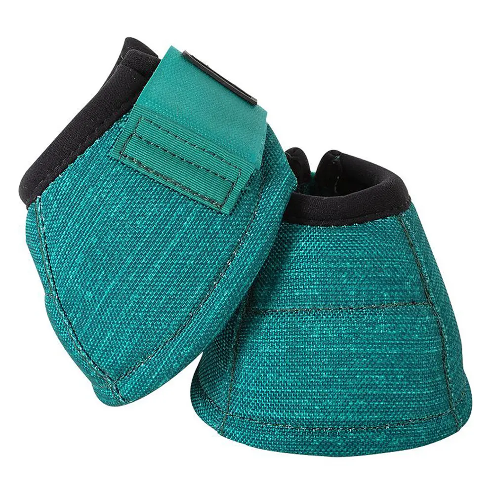 Small Classic Equine Horse Bell Boots Dyno No Turn Overreach Emerald Green 1
