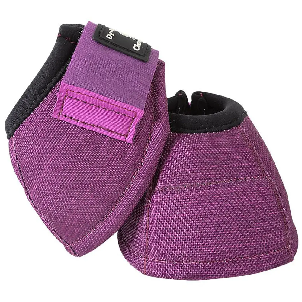 Small Classic Equine Horse Bell Boots Dyno No Turn Overreach Plum 1