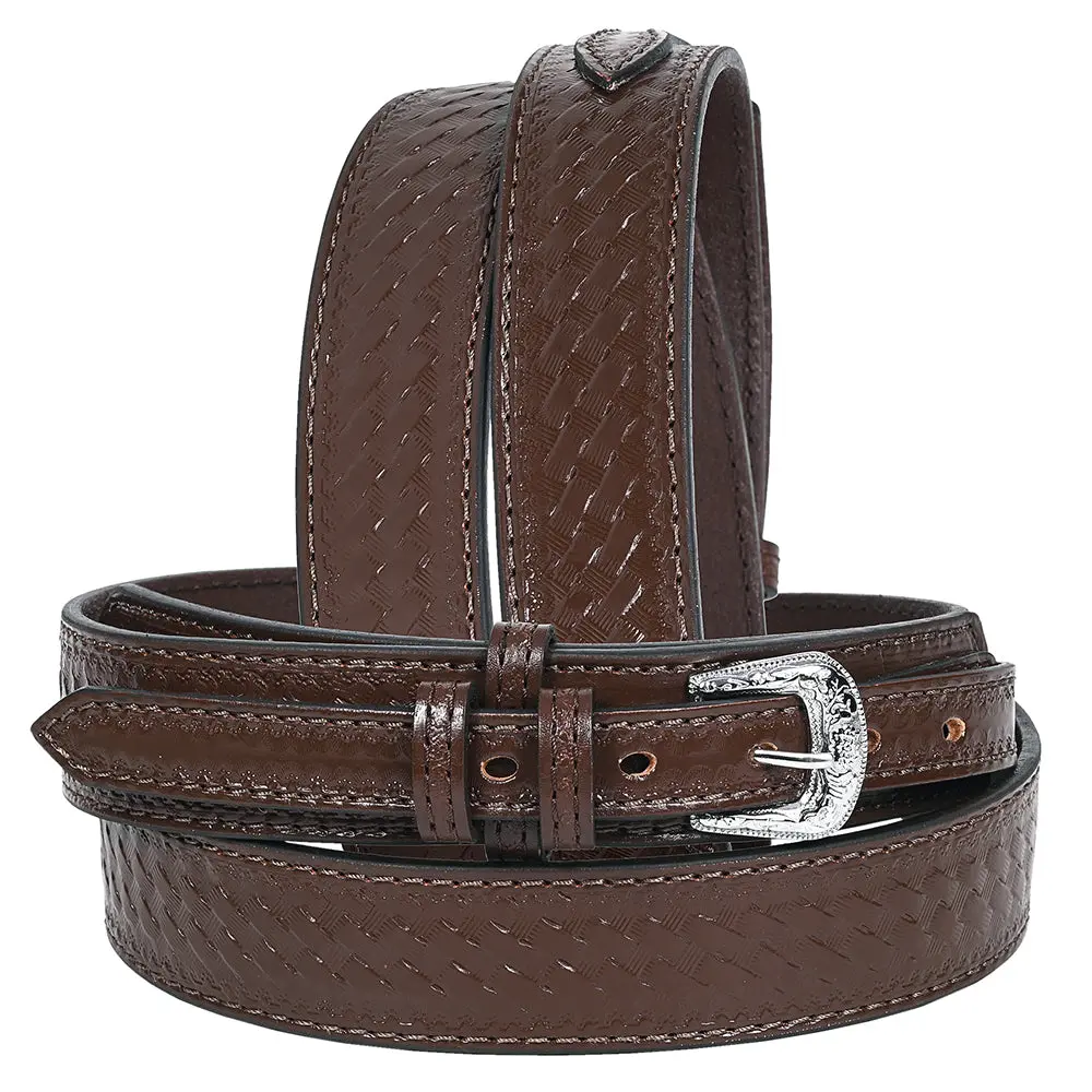 Hilason Western Genuine Leather Belt For Men Women Cowboy Cowgirl Handmade Unisex Full Grain Heavy Duty Engraved Buckle 1