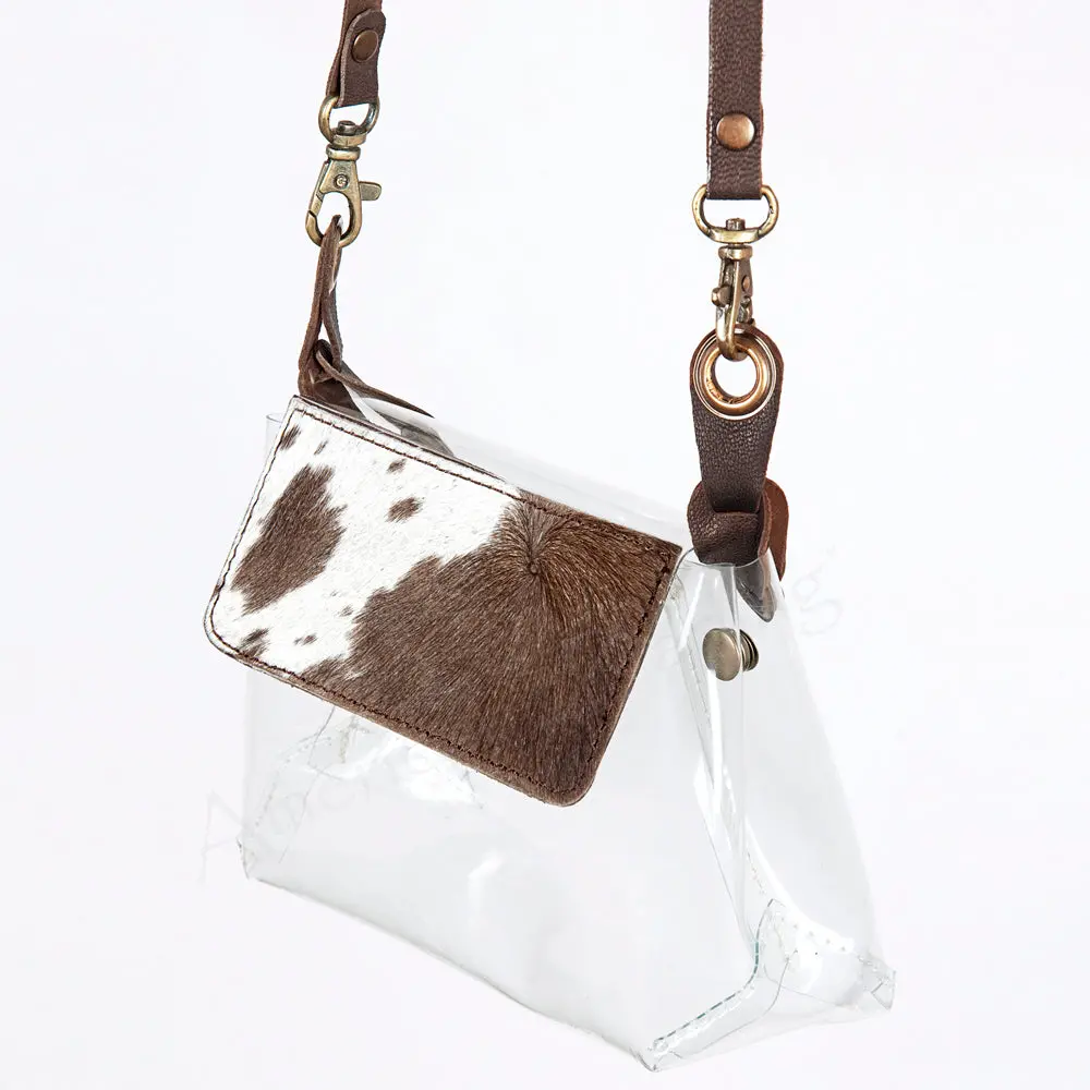 American Darling Clear Bag Hair-On Genuine Leather Women Western Handbag Purse | Fanny Pack 1