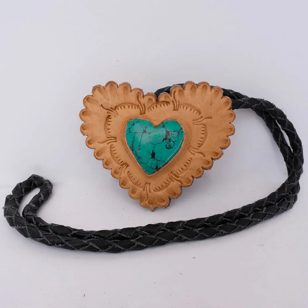 American Darling Braided Genuine Leather Jewelry Necklace With Concho Handmade Necklaces Timeless Piece For A Style 1