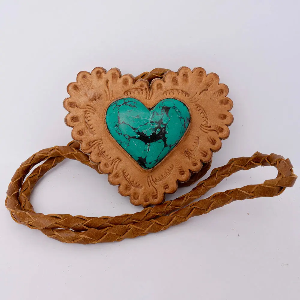 American Darling Braided Genuine Leather Jewelry Necklace With Concho Handmade Necklaces Timeless Piece For A Style 1