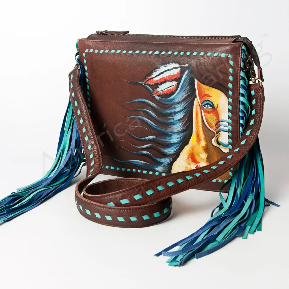 American Darling Cross Body Full Grain Genuine Leather Western Women Bag | Black Handbag Purse Crossbody For Cute 1