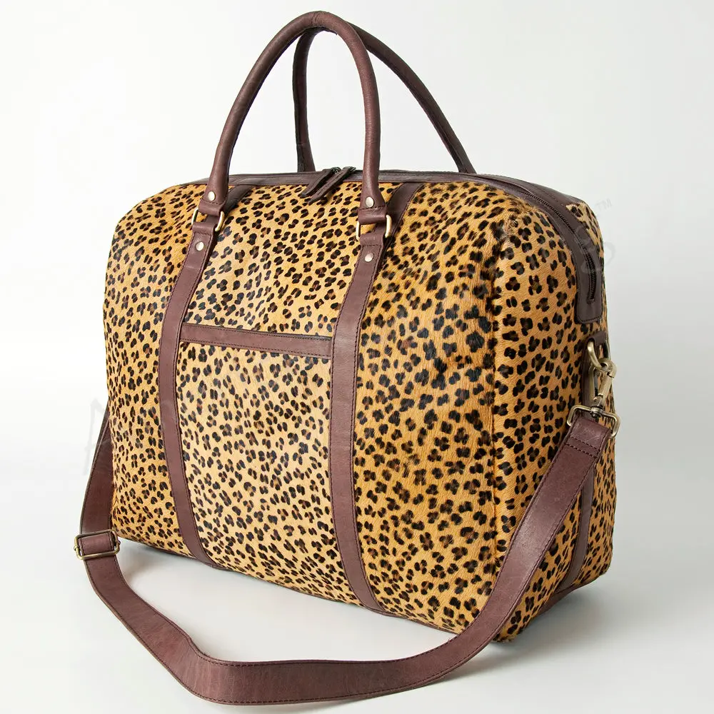 American Darling Duffel Hair-On Genuine Leather Women Bag Western Handbag Purse 1