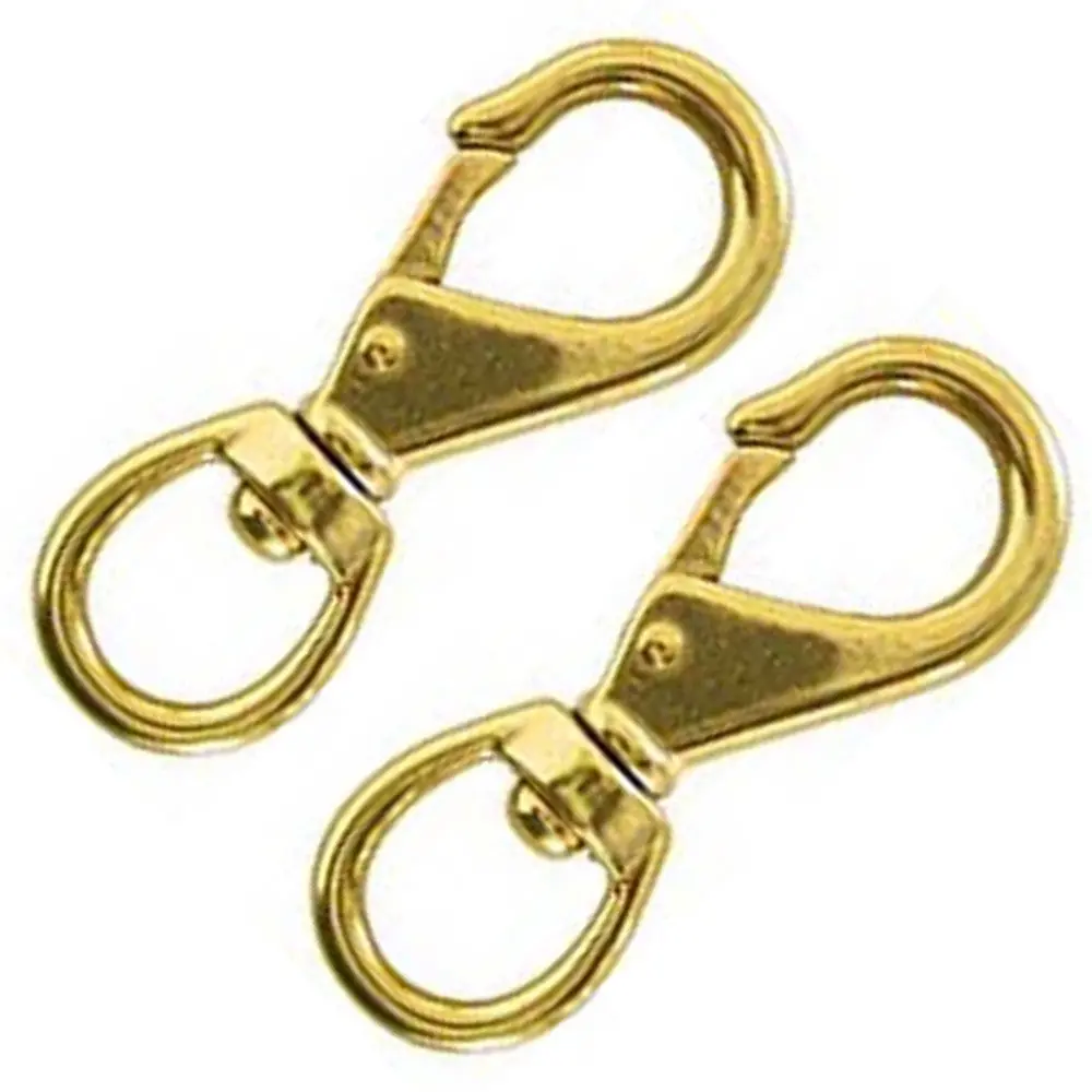 Hilason 3/4" X 3-3/4" Spring Snap No 2 Solid Brass 1