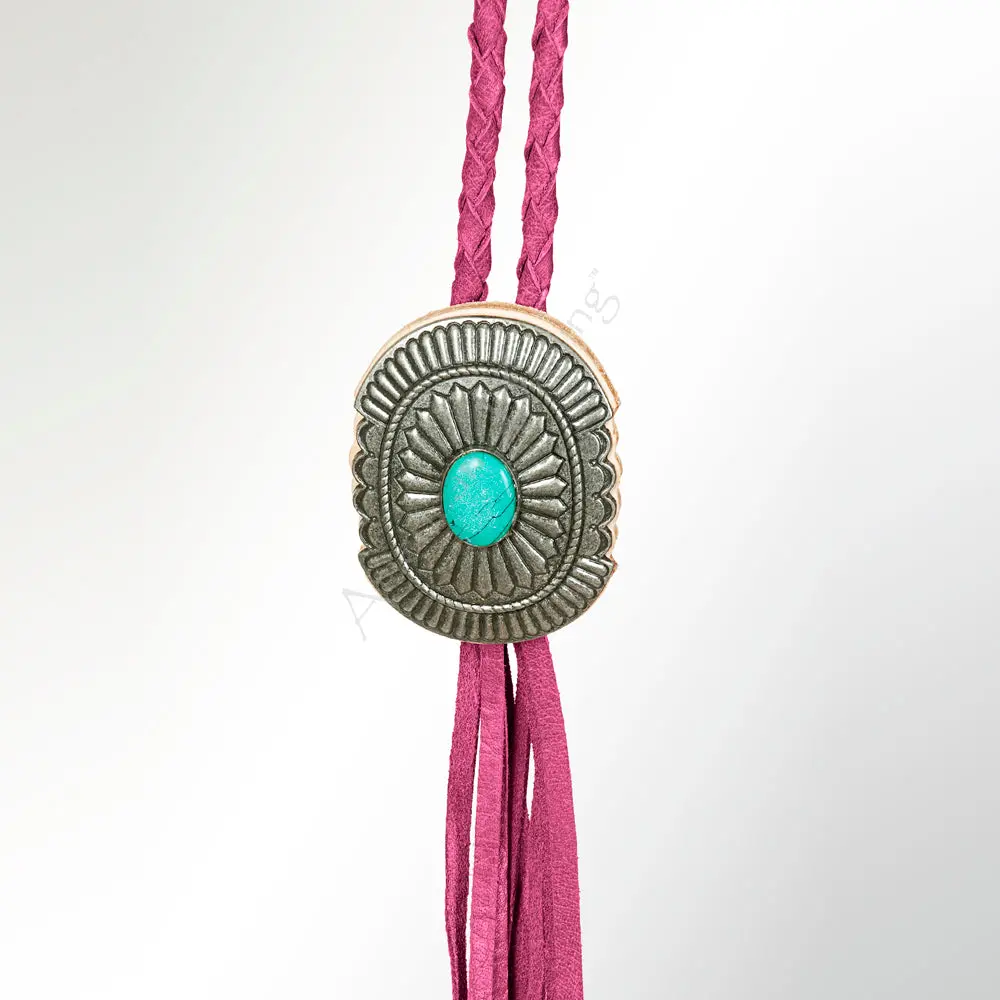 American Darling Braided Genuine Leather Jewelry Necklace With Concho Handmade Necklaces Timeless Piece For A Style 1