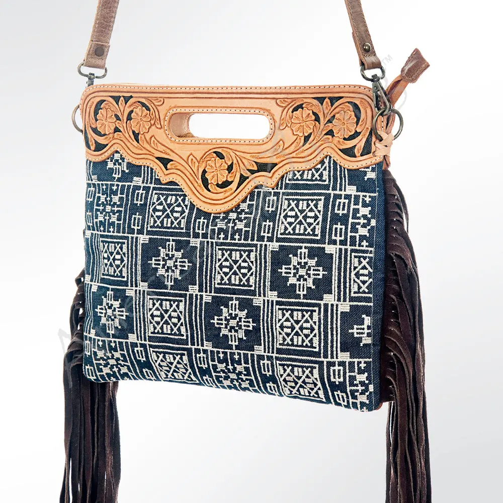 Gibgx158 American Darling Hand Tooled Genuine Leather Women Bag Western Handbag Purse 1