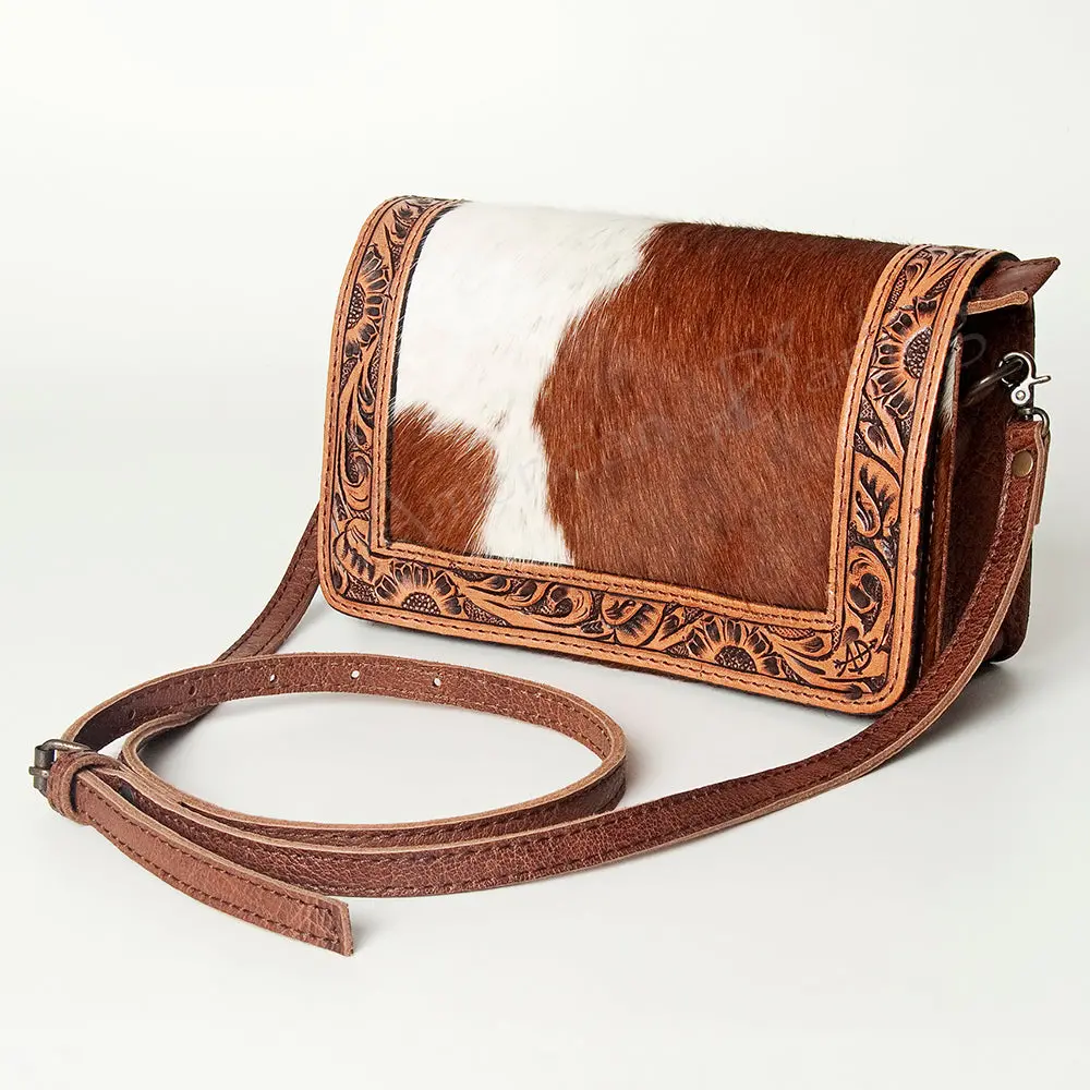 American Darling Wallet Bag Hand Tooled Floral Carved Cowhide Genuine Leather Western Purse With Ykk Zipper 1