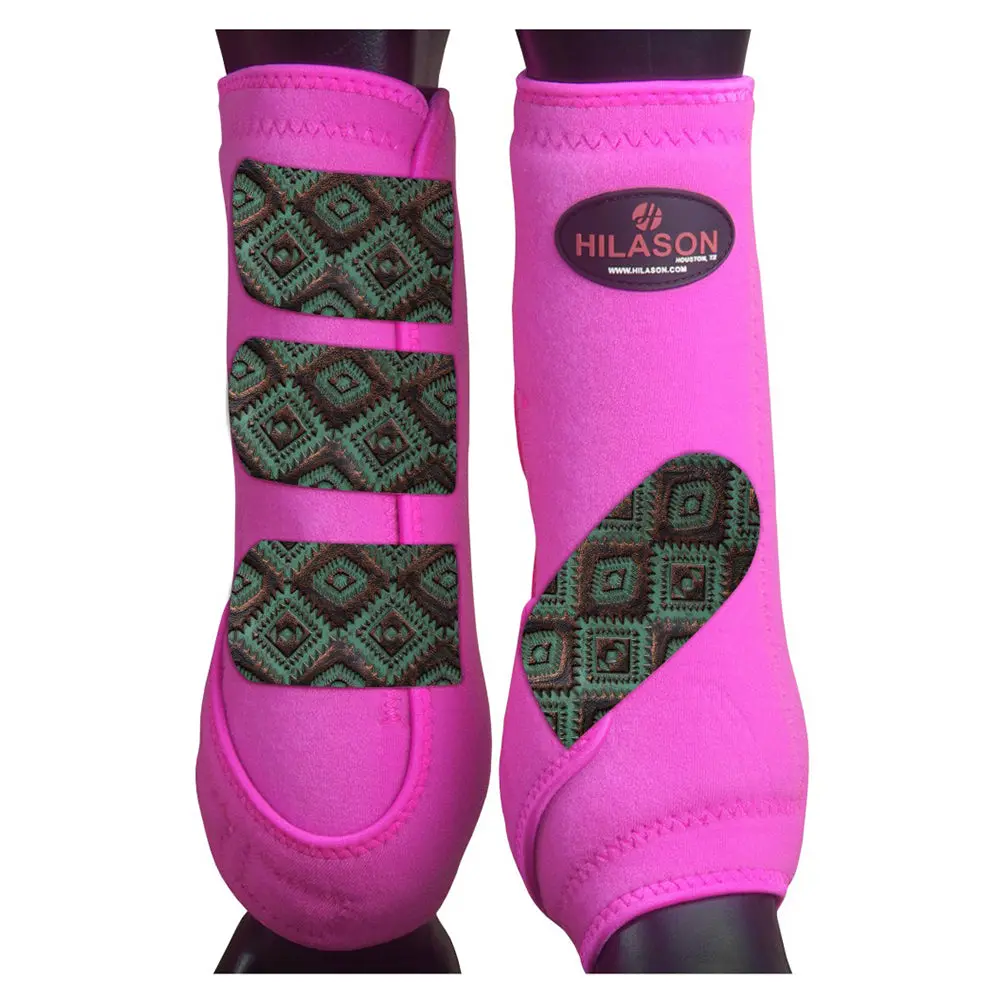 Hilason L M S Horse Front Leg Sport Boots | Jumping Printed 13