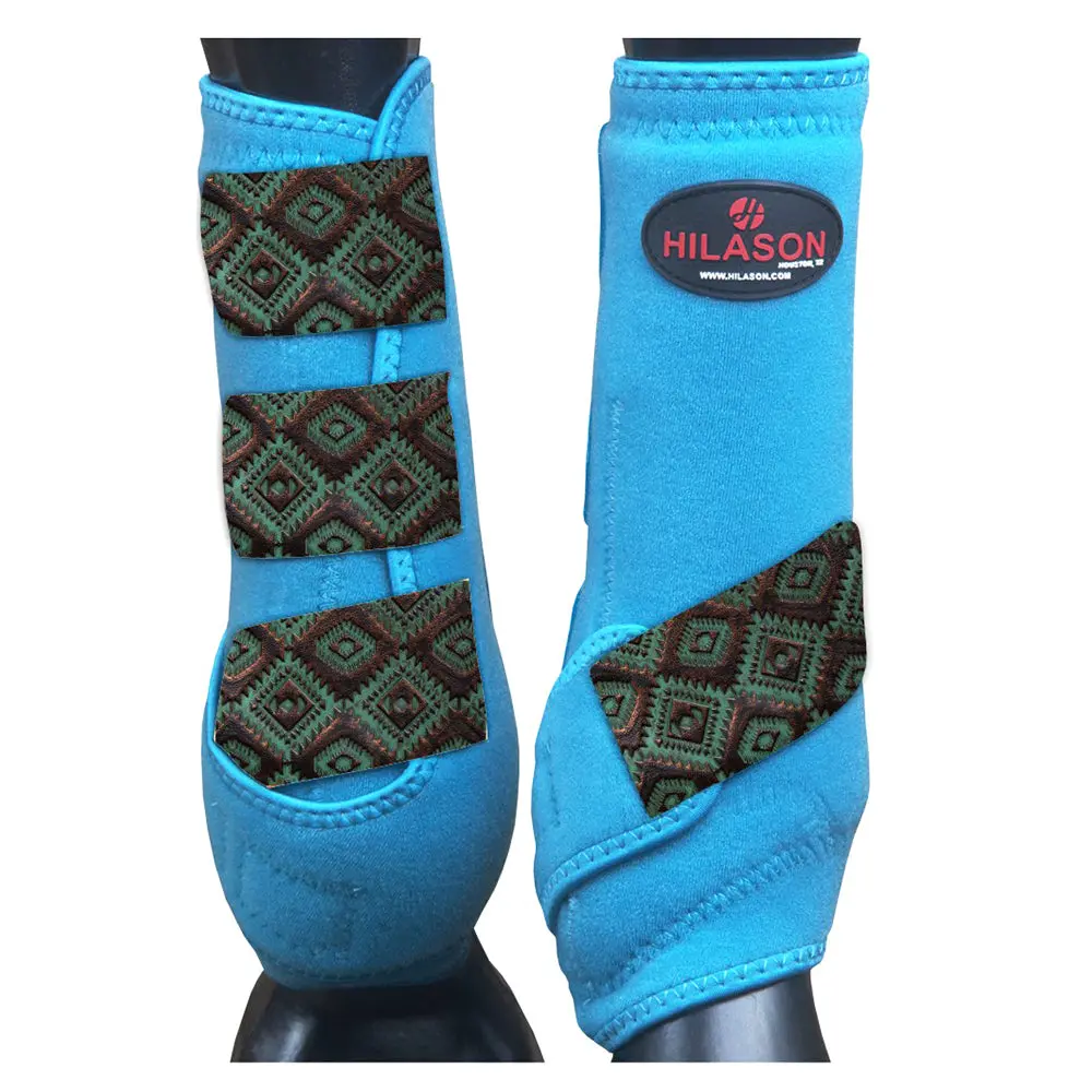 Hilason L M S Horse Front Leg Sport Boots | Jumping Printed 11