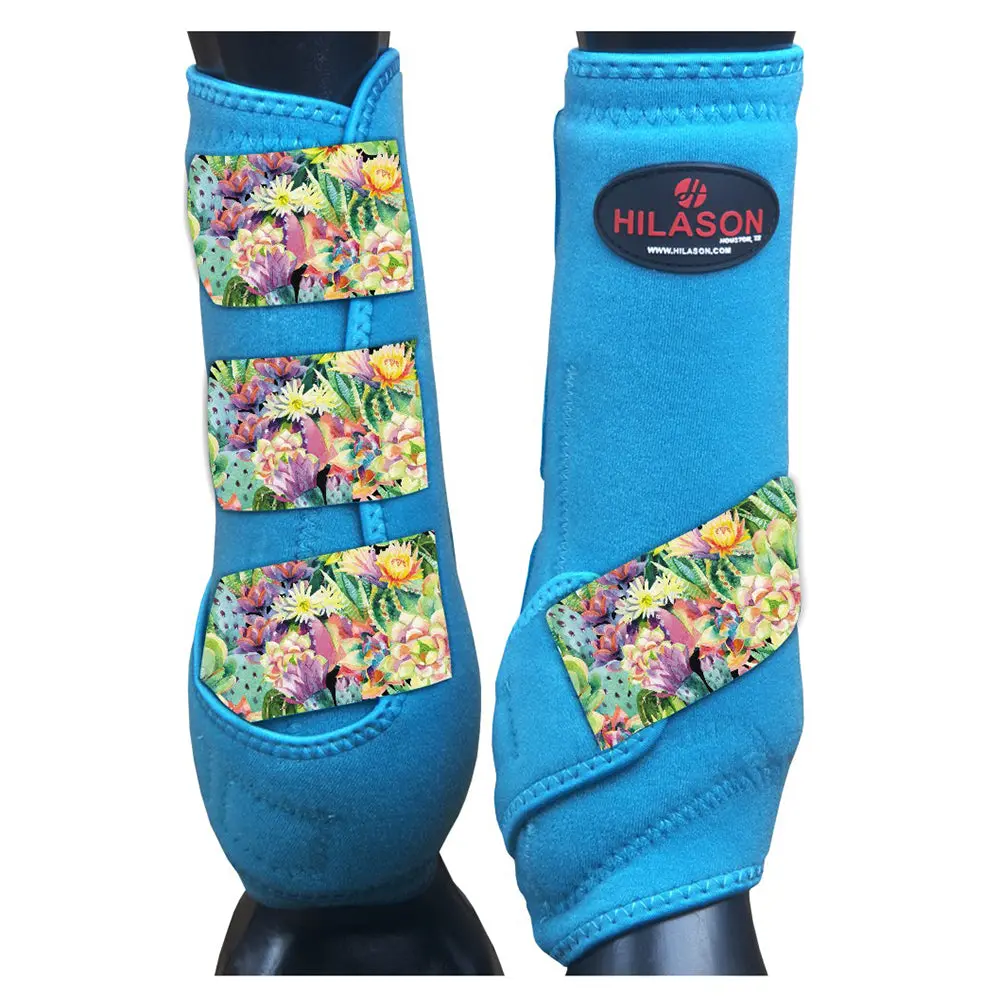 Hilason L M S Horse Front Leg Sport Boots | Jumping Printed 2