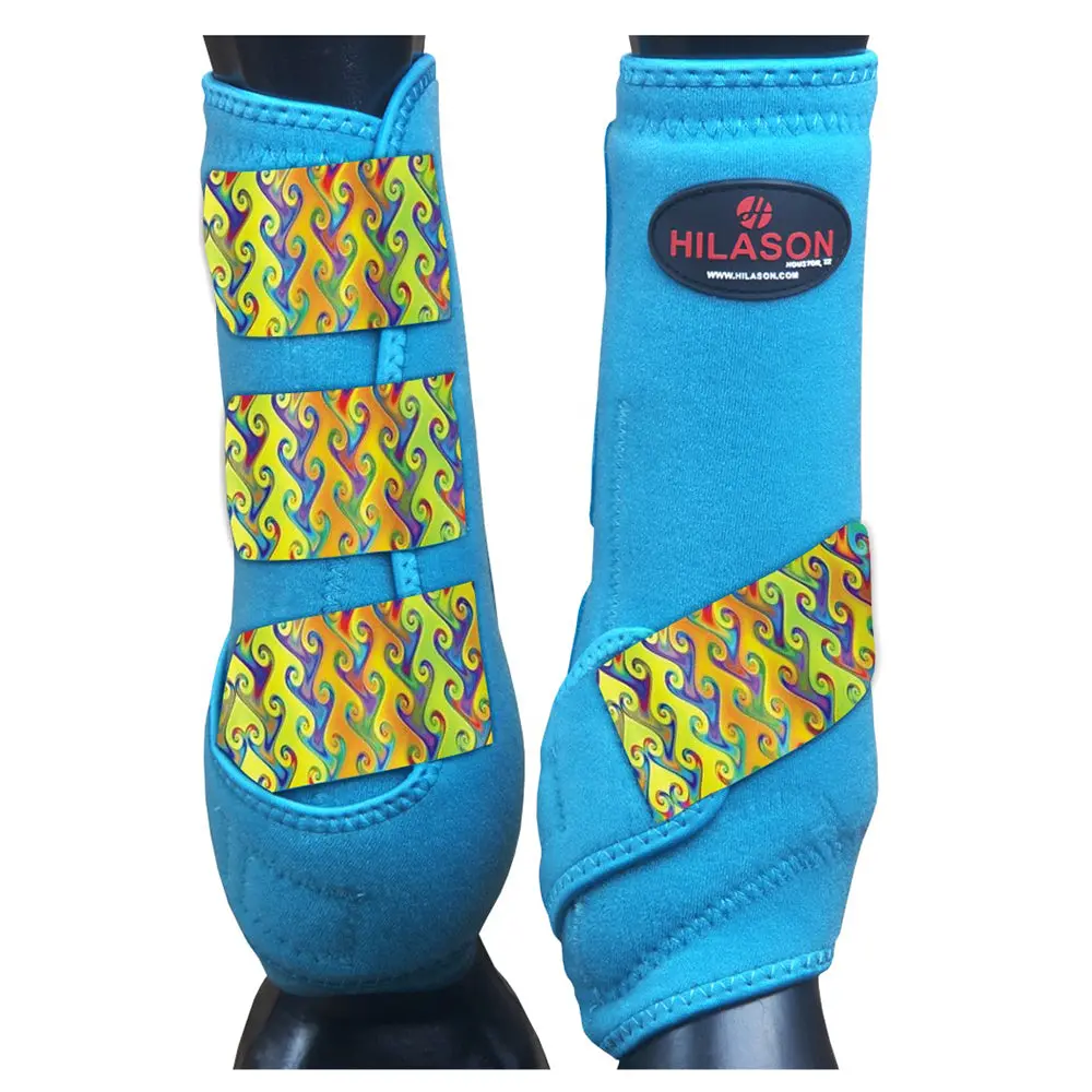 Hilason L M S Horse Front Leg Sport Boots | Jumping Printed 5