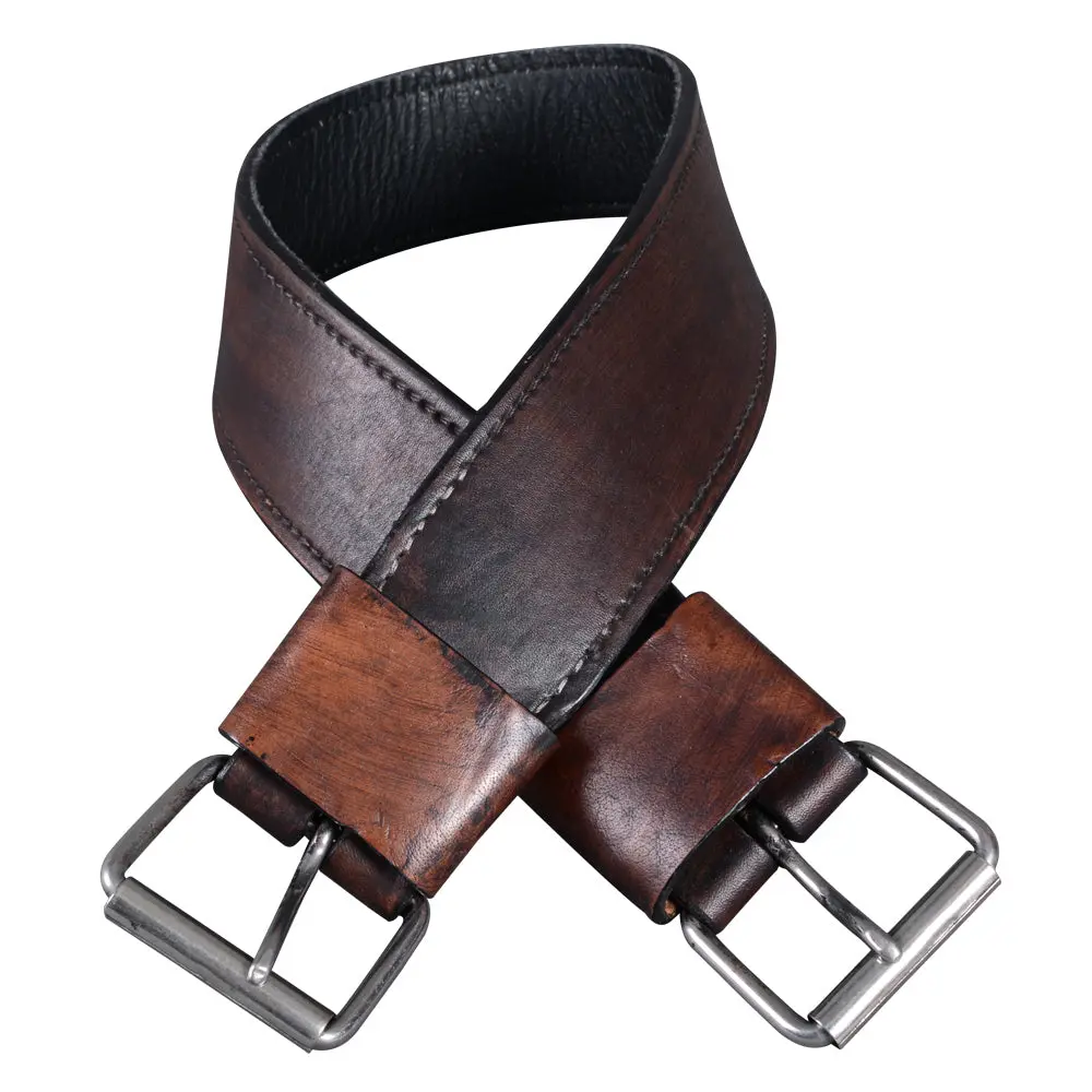 Hilason Western Leather Horse Saddle Girth Cinch Brown | Strap 1