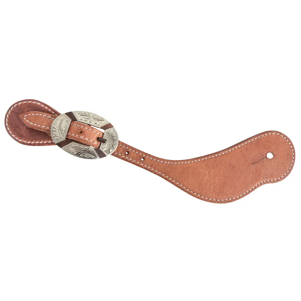 Large Martin Saddlery Spur Strap Cowboy Harness Clarendon Buckle Natural 1