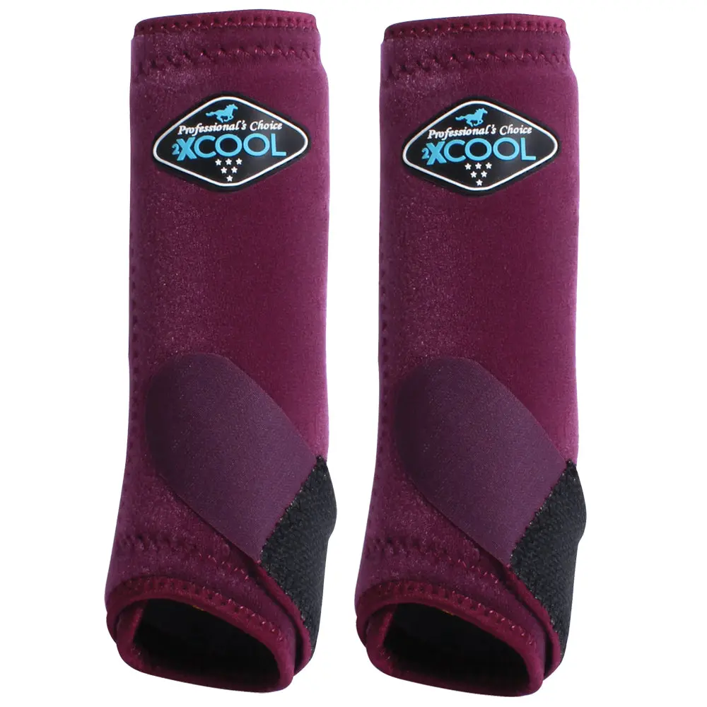 Med Professionals Choice Sports Medicine 2Xcool Horse Front Boots Wine 1