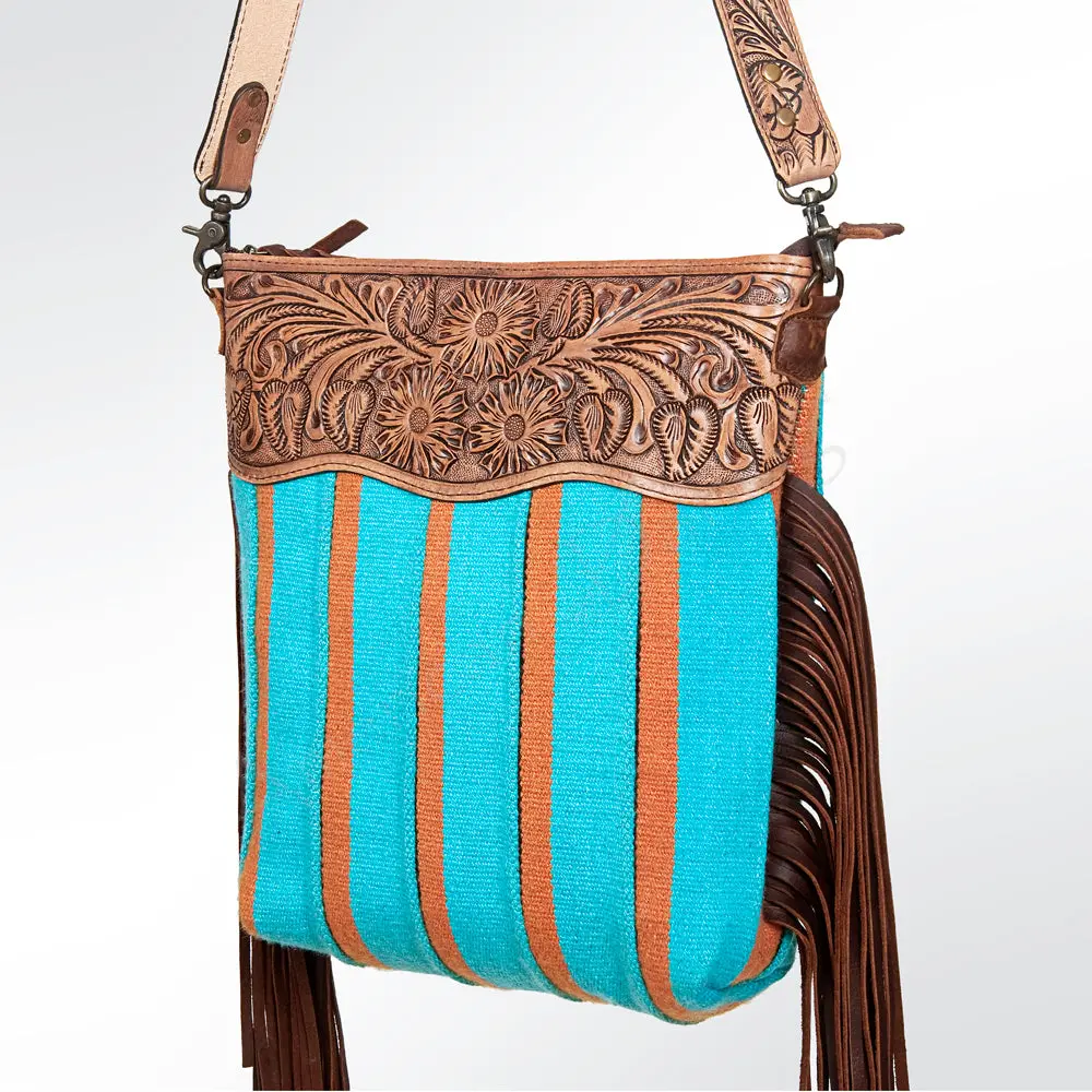 American Darling Cross Body Hand Tooled Saddle Blanket Genuine Leather Western Women Bag Handbag Purse | Crossbody For |Cute 1