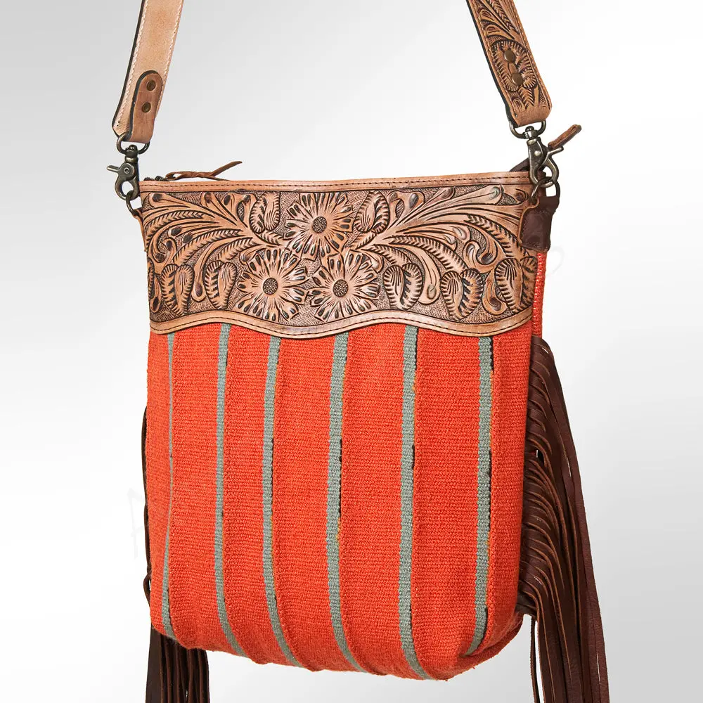 American Darling Cross Body Hand Tooled Saddle Blanket Genuine Leather Western Women Bag Handbag Purse | Crossbody For |Cute 1