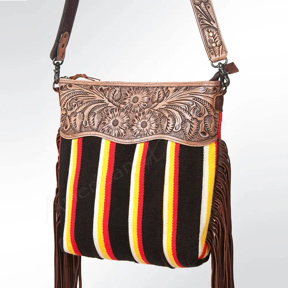 American Darling Cross Body Hand Tooled Saddle Blanket Genuine Leather Western Women Bag Handbag Purse | Crossbody For |Cute 1