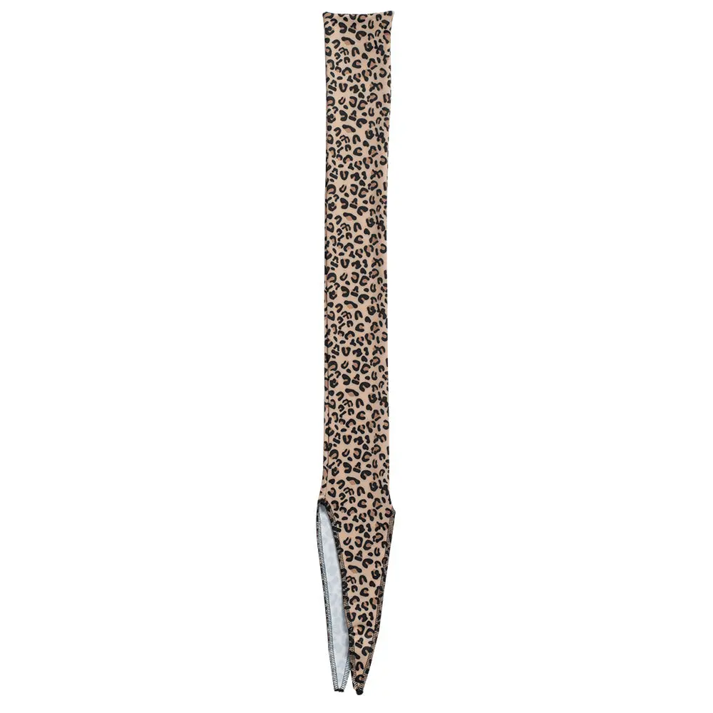 28 In Long Weaver Lycra Spandex Horse Tail Bag Leopard 1