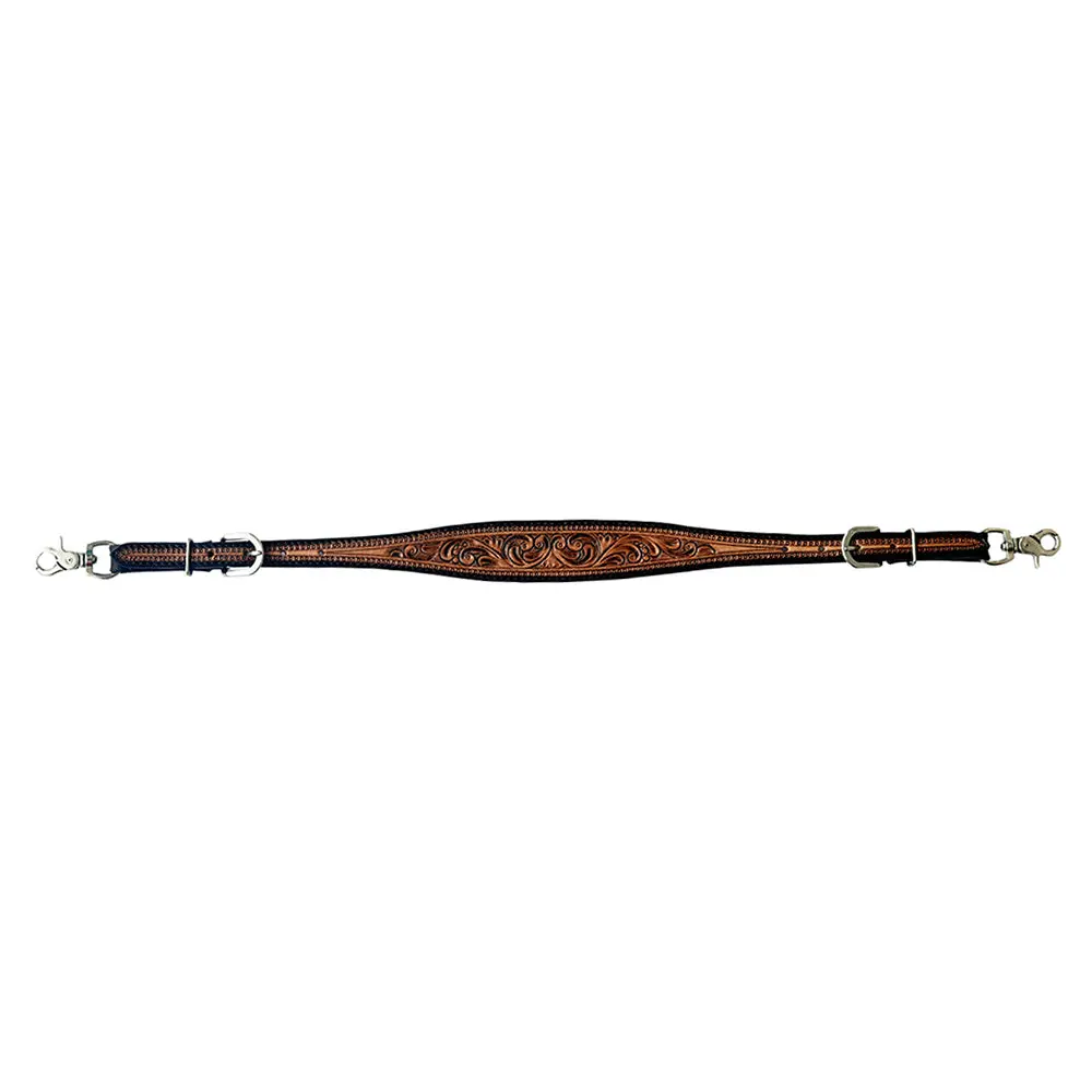 Hilason Western Horse Floral Headstall Breast Collar American Leather Tack Set 5
