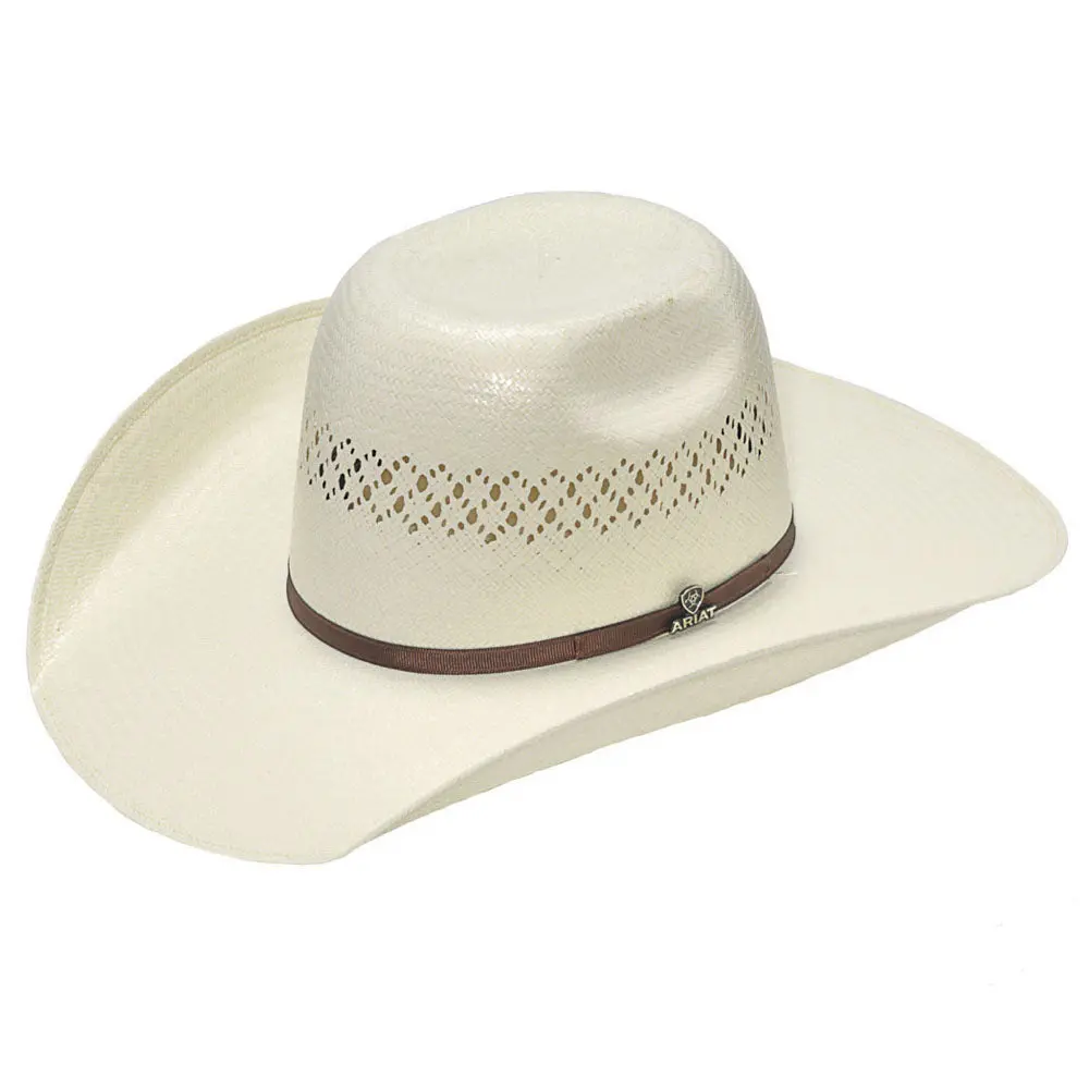Ariat Western Cowboy Hat Adult Shantung Vent 10X Natural 1