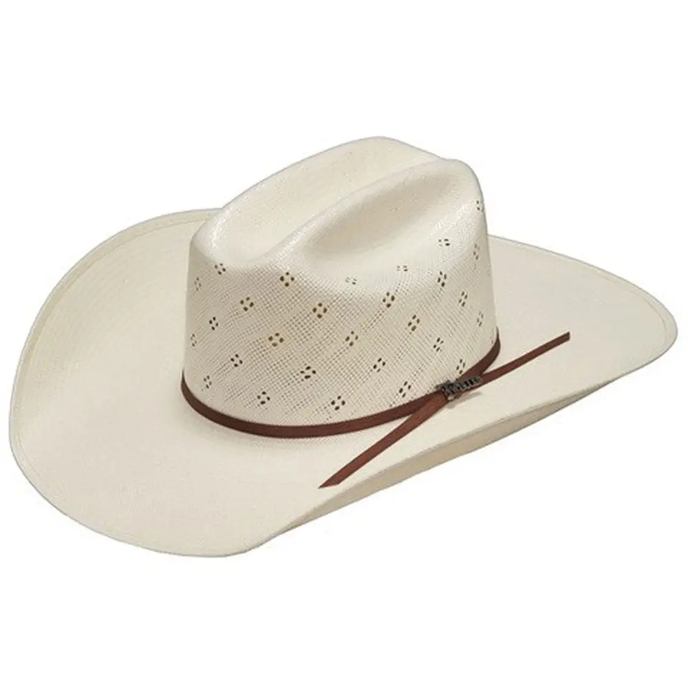 Twister Western Cowboy Hat Adult Shantung Straw 20X Natural 1
