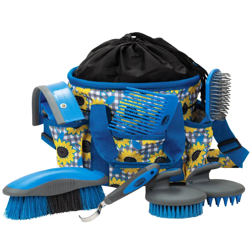 Weaver Horse Grooming Kit 7 Piece Assortment Sunflower 1