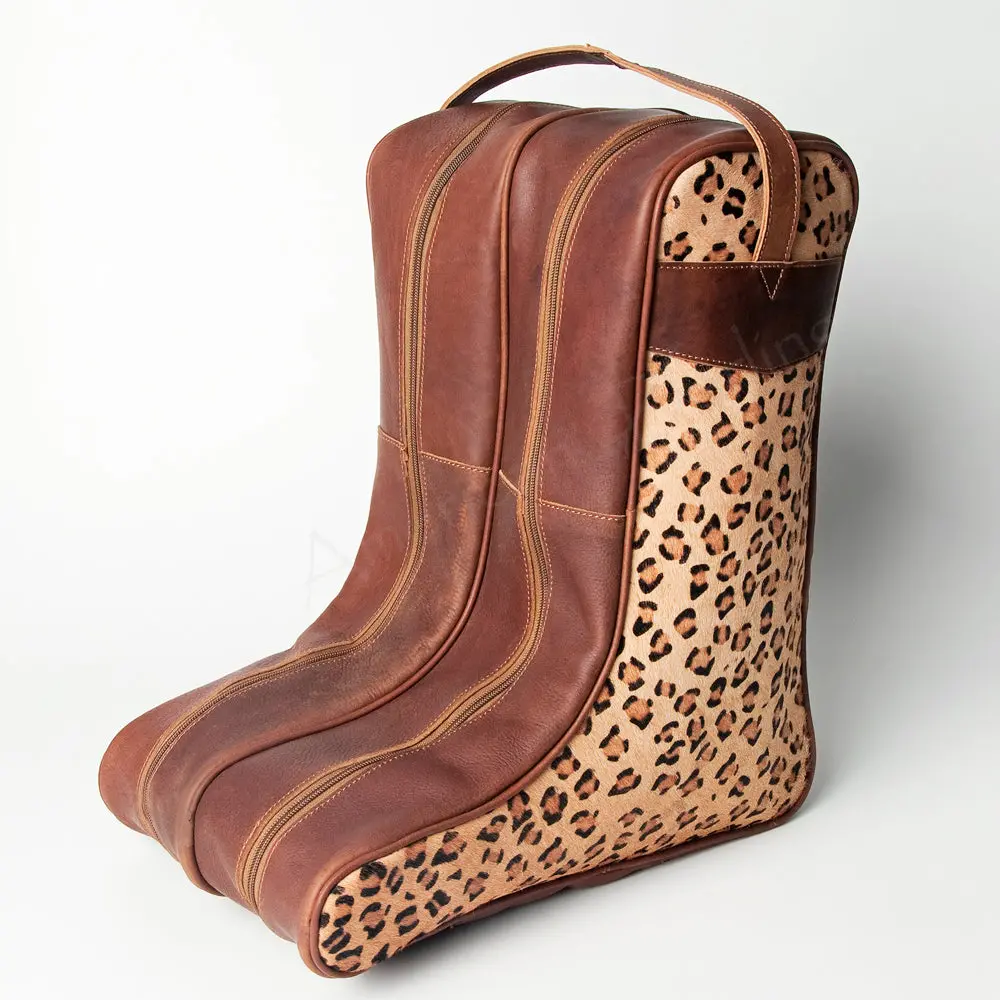 American Darling Boot Cover Hair On Genuine Leather Men & Women Western Tall Boots | Shoe Sleeves For Travel 1